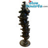 Los Pitufos subiéndo en columna XXL - Negro - Figura Resina - Plastoy - 37 cm
