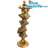 Colonne de Schtroumpfs XXL - Couleur or - Résine Figurine - Plastoy - 37cm