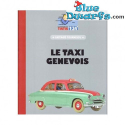 Simca Aronde - El coche de taxi verde-rojo de Ginebra - Coche de Tintín N°29  -1954 -  1/24 - 19 cm