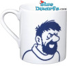 Taza Capitán Haddock - Amigo de Tintín en silueta - Azul/Blanco - 250ML