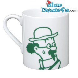 Taza Profesor Tornasol - Amigo de Tintín en silueta - Verde/Blanco - 250ML