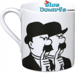 Tazza Dupont e Dupond - Detective nella serie di Tintin - Nero/Bianco - 250ML