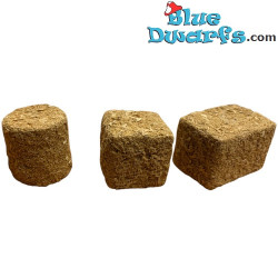 Mini hay bales - 3 pieces - Smurfs decoration product - Smurf not included - +/- 2.5 cm