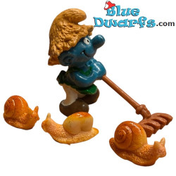 Mini escargots - 3 pièces - Produit décoratif Schtroumpfs - Schtroumpf non inclus - +/- 3 cm