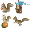 Mini Eichhörnchen - Schlümpfe Dekorationsartikel - Schlumpf Nicht Inbegriffen - 4,5 cm