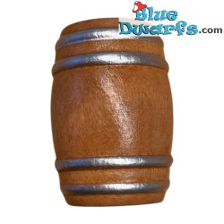 Mini Wooden Wine Barrel - Smurfs Decoration Product - Smurf Not Included - 4 cm