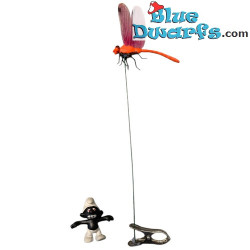 Mini Mouche avec Pince - Couleur Aléatoire - Produit Décoratif Schtroumpfs - Schtroumpf Non Inclus - 9 cm