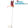 Mini vlieg met knijper - Willekeurige kleur - Smurfen Decoratieproduct - Smurf Niet Inbegrepen - 9cm