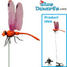 Mini Mouche avec Pince - Couleur Aléatoire - Produit Décoratif Schtroumpfs - Schtroumpf Non Inclus - 9 cm