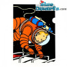 Tintin on the moon - Tintin A4 Plastic Folder - Tintinimaginatio - 22 x 30 cm