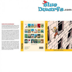 Set von 24 Postkarten Tim - Buchcover von Die Abenteuer von Tim und Struppi - 10x15 cm