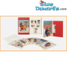 Set mit 6 roten doppelten Postkarten von Tim und Struppi - Weihnachten und Neujahr - 10x15cm