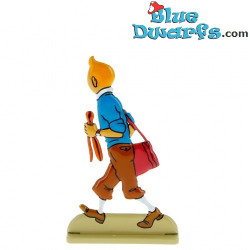 Tintin Regarde avec Méfiance - Collection de figurines en métal Tintin - N° 29219 - 5,5 cm