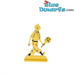 Tintin holding flowers - Tintin Metal figurines collection - Nr. 29226 - 5.5 cm