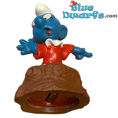 20016: Jurist Smurf - Rood kostuum - Puntenslijper - Schleich - 5,5cm - AMNC