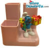 20040: Lolsmurf met bloemen en cadeau (glimmende variant) - Schleich - 5,5cm