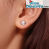Smurf and Mushroom House - Asymmetric Stud Earrings -  Gnoce - 925 sterling silver