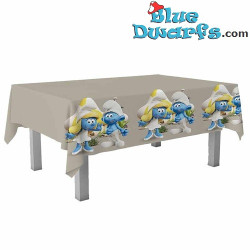 Nappe en plastique Schtroumpfs - Anniversaire des Schtroumpfs - 120 x 180 cm