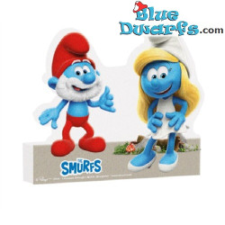 Smurfette and Papa Smurfs Figurine - The smurfs Birthday Party - 30 cm