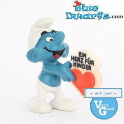 20125: Ein Herz fur Kinder Smurf - Schleich - 5,5cm - VG