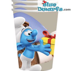 8 x Smurfen kartonnen bekers - De Smurfen verjaardagsfeest - 250 ml