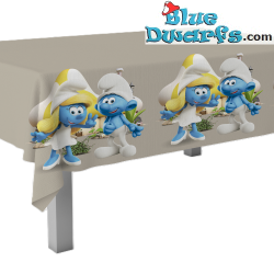 Smurfs Plastic Tablecover - The smurfs Birthday Party - 120 x 180 cm