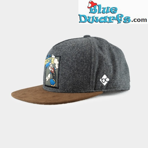 Popeye the Sailorman - Casquette de baseball pour adultes - Snapback - gris foncé - Bavarian Caps - 58 cm