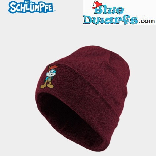 Grote Smurf in Beiers kostuum - Muts voor volwassenen - Donkerrood - Bavarian Caps - Unisex