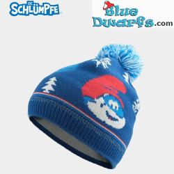 Papa Smurf - Pom - Pom Beanie Hat for Children - Blue - Bavarian Caps