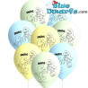 8 x Smurfen latex ballonnen - De Smurfen verjaardagspartij - Multicolor