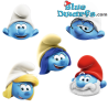 Maschere da festa dei Puffi – 6 pezzi – Cartone – Compleanno per bambini – I Puffi
