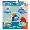 Smurfs Party Masks – 6 Pieces – Cardboard – Children’s Birthday – The Smurfs