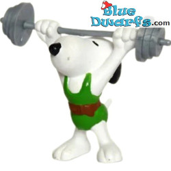 Snoopy levantador de pesas - Peanuts - Figura de Snoopy - 22393