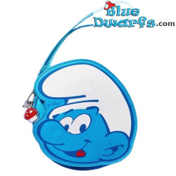 Portamonete dei Puffi - Borsa con volto di Puffo - 13,5 x 2 x 13 cm