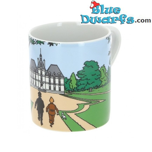 Tazza di Tintin - Tintin, Milù con Haddock - Castello di Moulinsart - Moulinsart - 250ML