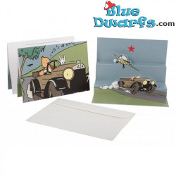 Pop-Up Postcard Tintin in the Land of the Soviets - 3D Tintin Postcard - 23x17cm