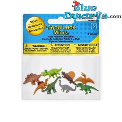 Dinosaur - 8 pieces - good luck mini figurines - 2,5 - 2 cm
