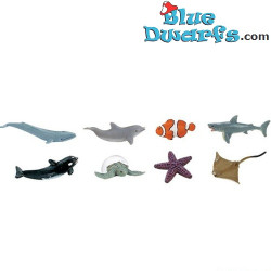 Meerestiere - Safari Glücksminis - 8 Stück - Minifiguren - 2 - 2,5 cm