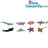 Animaux marins - Mini figurines porte-bonheur - 8 pieces - Safari - 2 - 2,5 cm