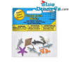 Animales Marinos - Miniaturas de la Suerte - goma - 8 piezas - Safari - 2 - 2,5 cm