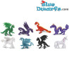 Dragons - Fantasy - 8 pieces - good luck mini figurines - 2,5 - 2 cm
