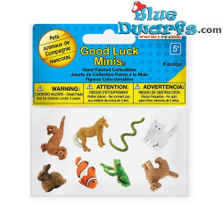 Haustiere - Safari Glücksminis - 8 Stück - Minifiguren - 2 - 2,5 cm