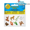 Mascotas - Miniaturas de la Suerte - goma - 8 piezas - Safari - 2 - 2,5 cm