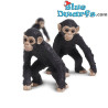 Chimps - 10 pieces - good luck mini figurines - 2,5 cm