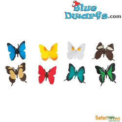 Mariposas - Toob - 8 piezas - Safari - 2,5 - 7,5 cm