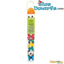 Papillons - Tube - 8 pieces - Safari - 2,5 - 7,5 cm