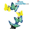 Butterflies - 10 pieces - good luck mini figurines - 2,5 cm