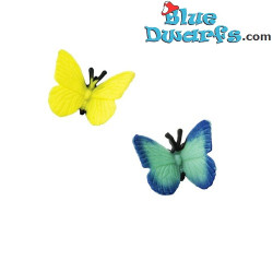 Papillons - Mini figurines porte-bonheur - 10 pieces - Safari - 2,5 cm