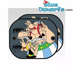 Asterix and Obelix: ‘Prrrrr’ - 2 x Car Side Window Sunshades - Uderzo - 45x35cm