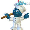 20042: Pitufo chef - Cuchara marrón - Imán - Schleich - 5,5cm